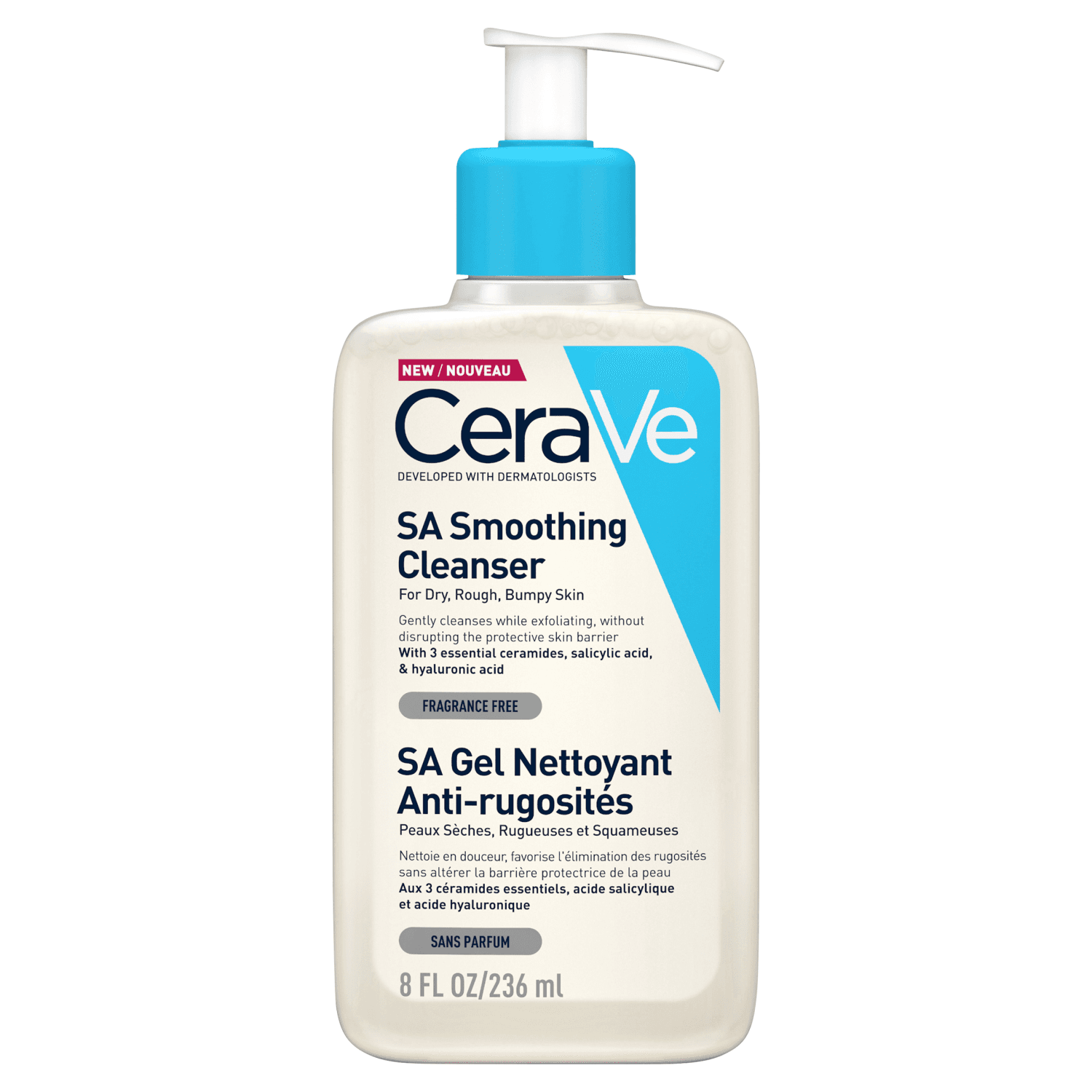 CeraVe SA Smoothing Cleanser with Salicylic Acid (236ml)