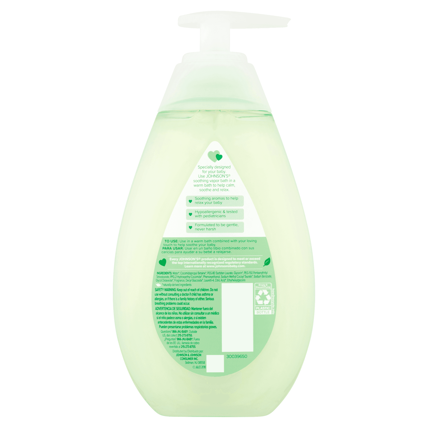 Johnson’s Baby Soothing Vapor Bath to Relax Babies, (13.6 fl. oz, 400ml)