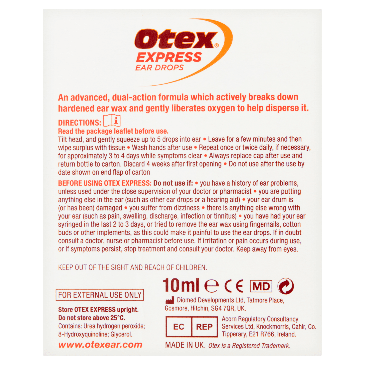 Otex Express Ear Drops (10ml)