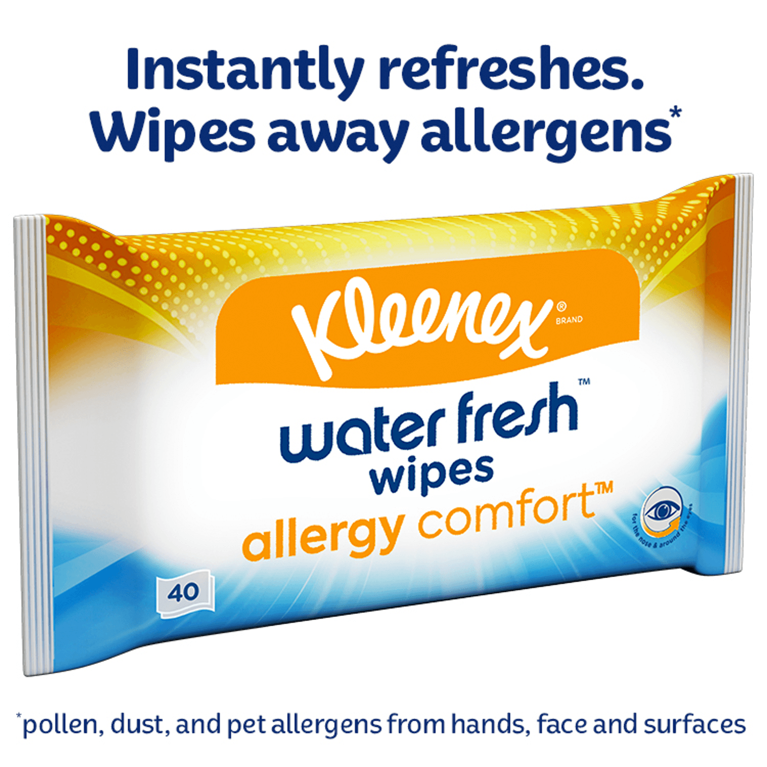 Kleenex® Water Fresh™ Wipes Allergy Comfort™ (40 Wipes)