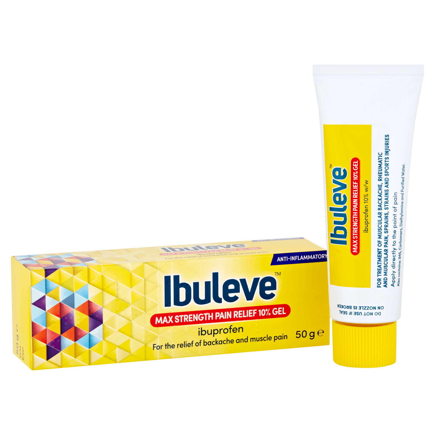 Ibuleve Max Strength Pain Relief Gel 10% (50g)