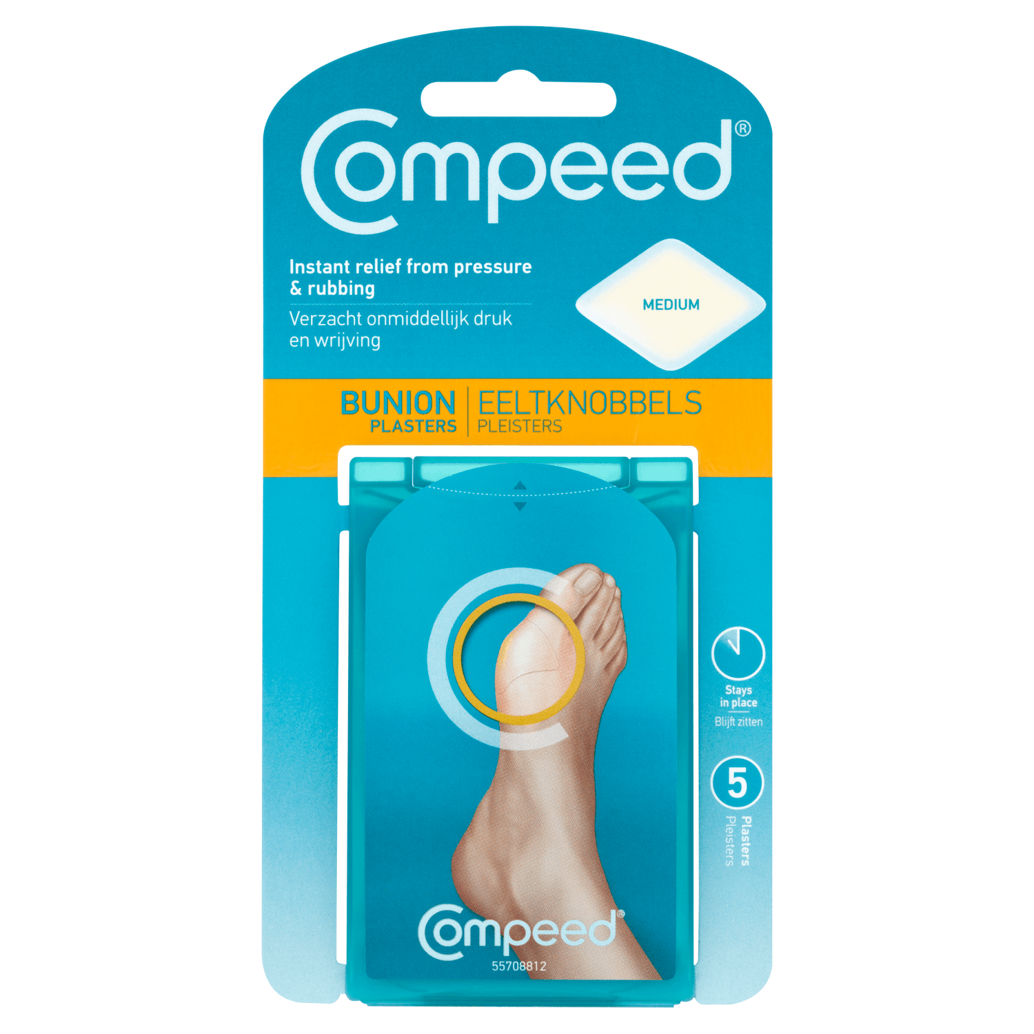 Compeed 5 Bunion Plasters Medium