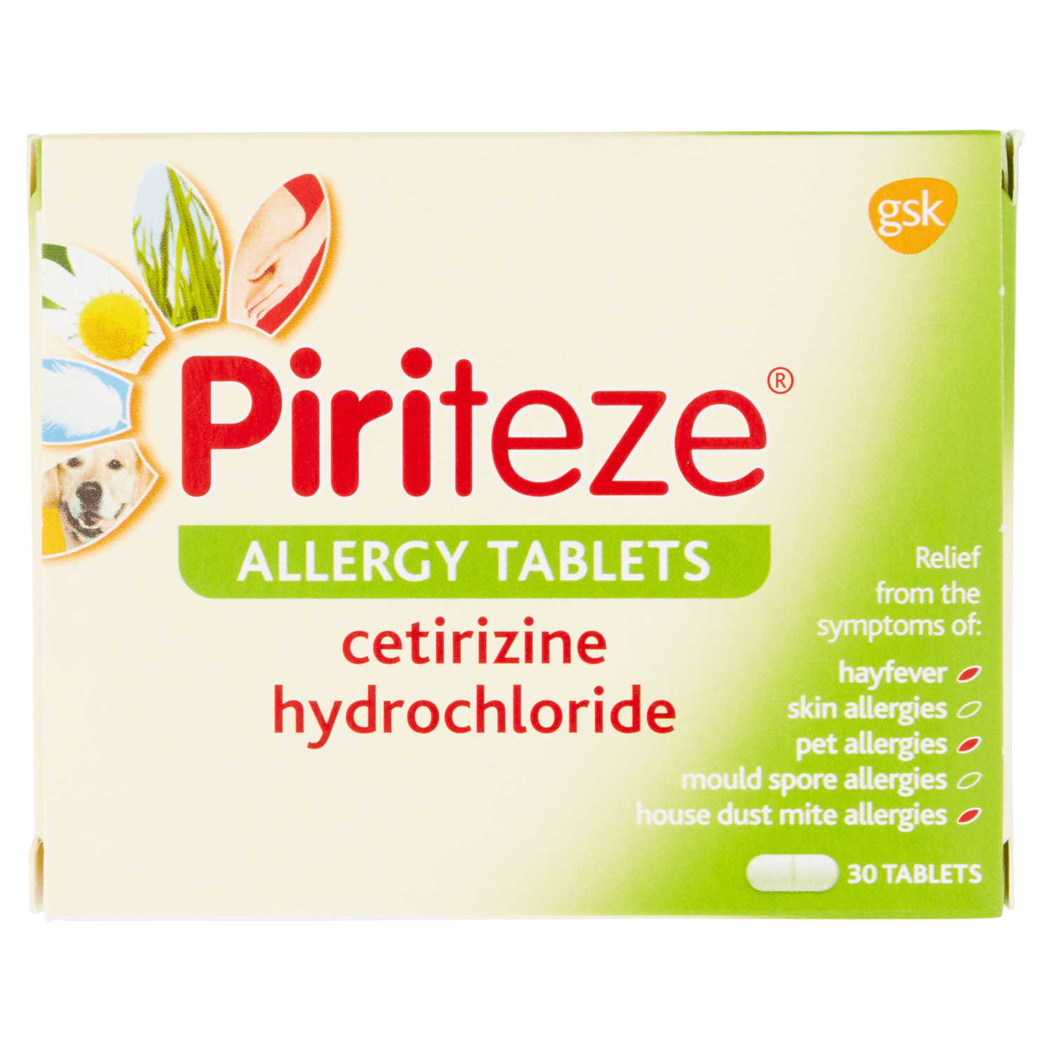 Piriteze Allergy Tablets (30 Tablets)