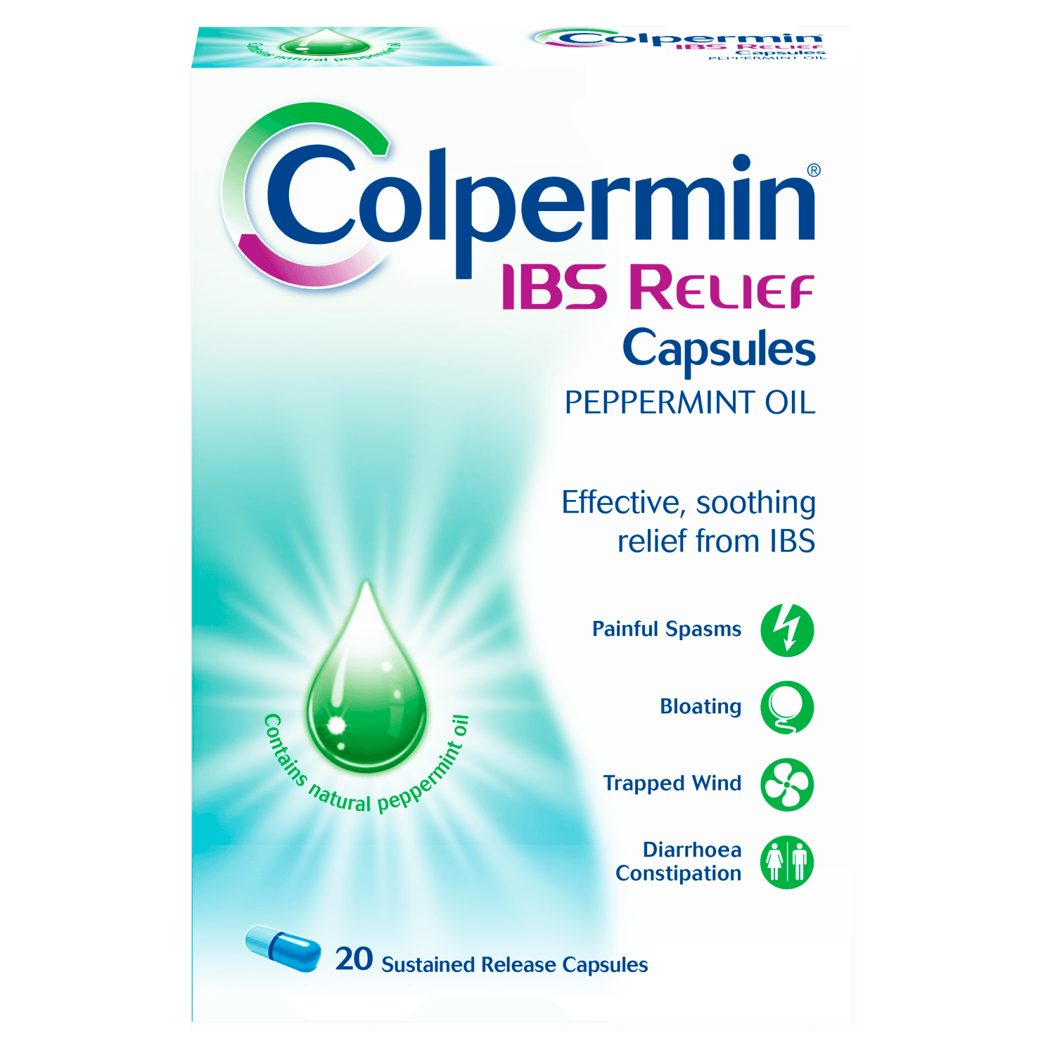 Colpermin IBS Relief Peppermint Capsules (20 Capsules)