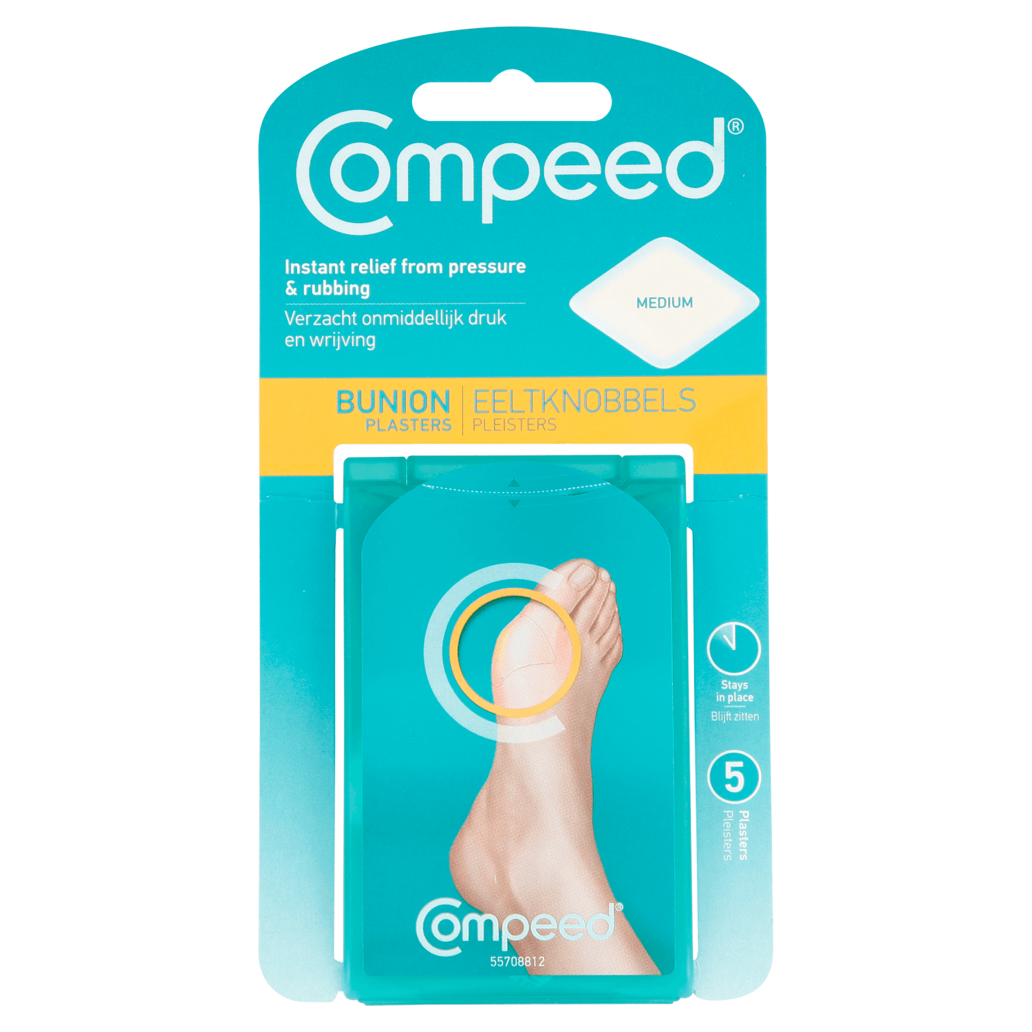 Compeed 5 Bunion Plasters Medium