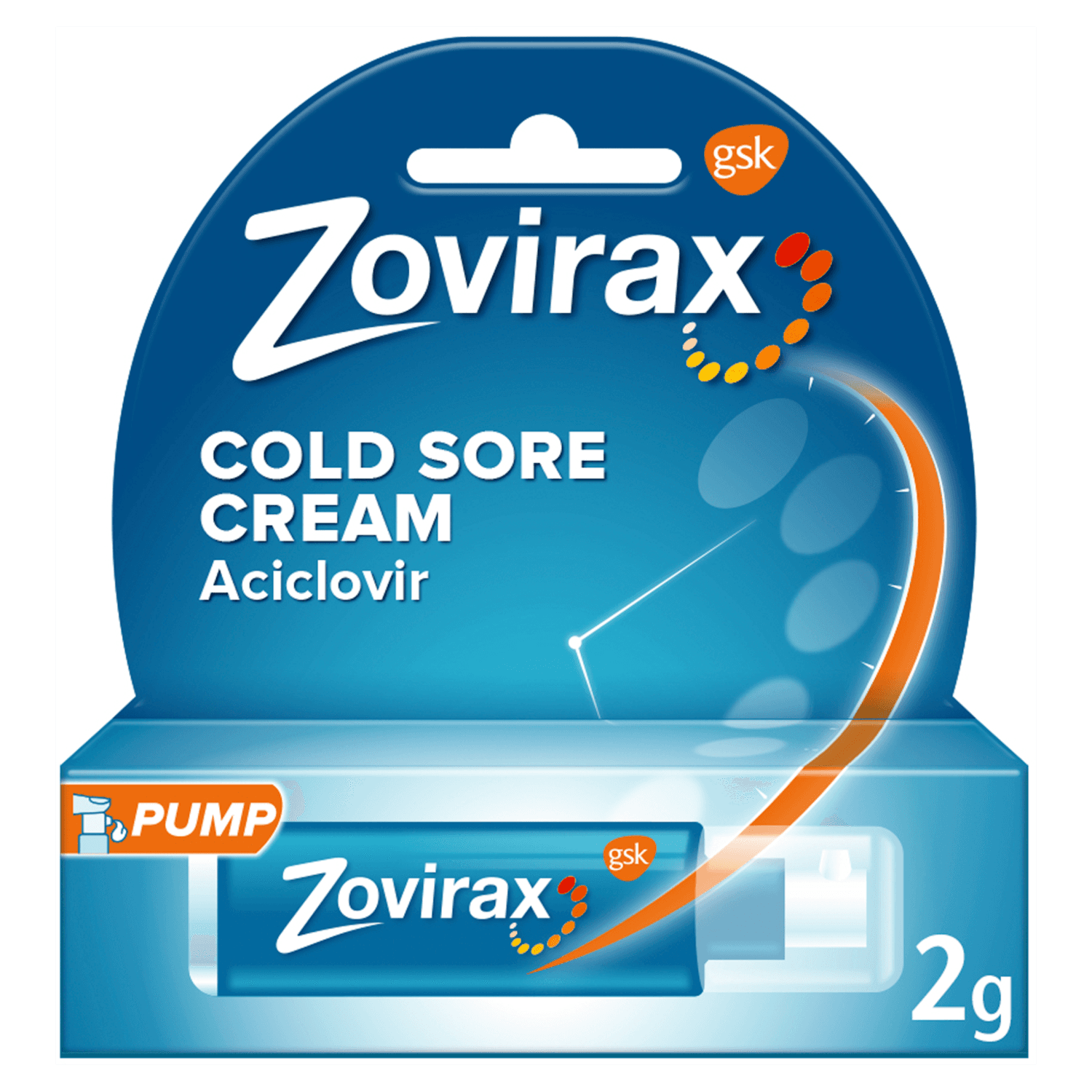 Zovirax Cold Sore Cream Pump (2g)