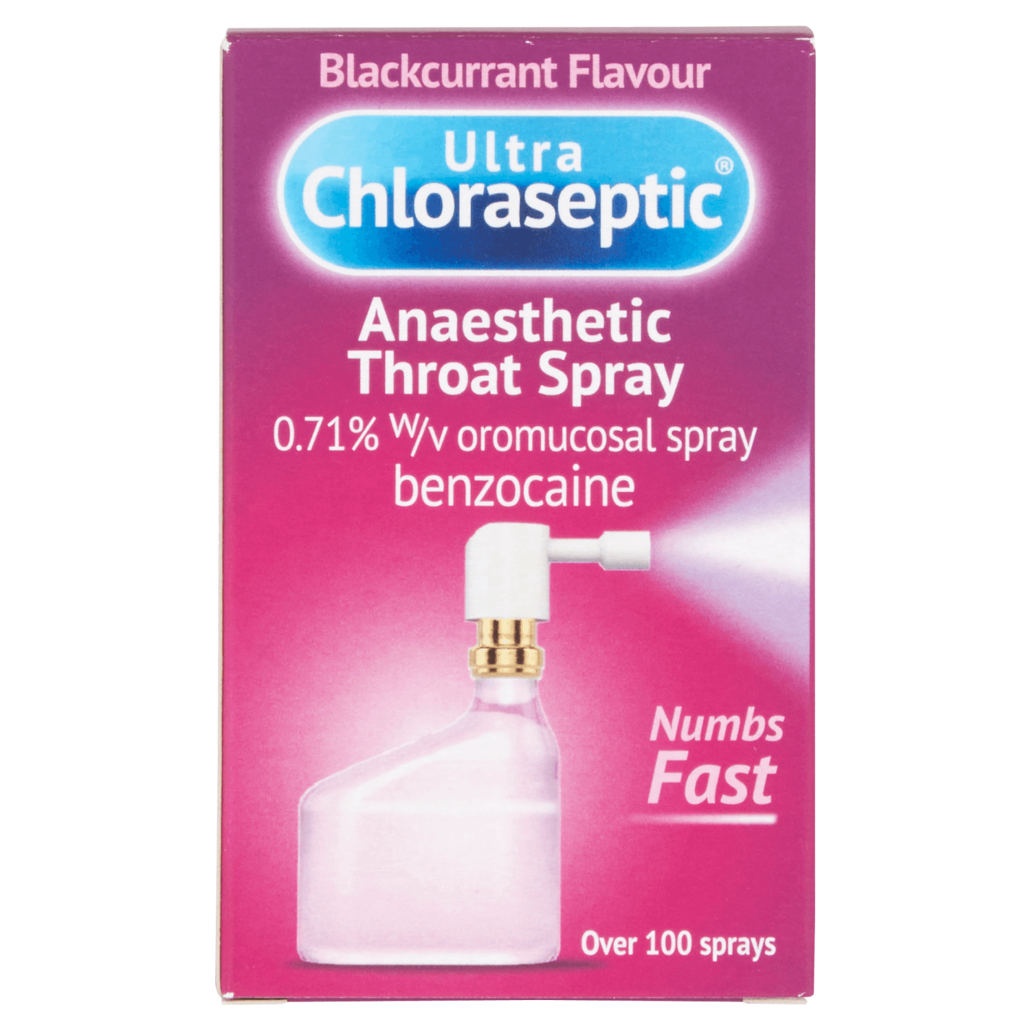 Ultra Chloraseptic Throat Spray - Blackcurrant Flavour (15ml)