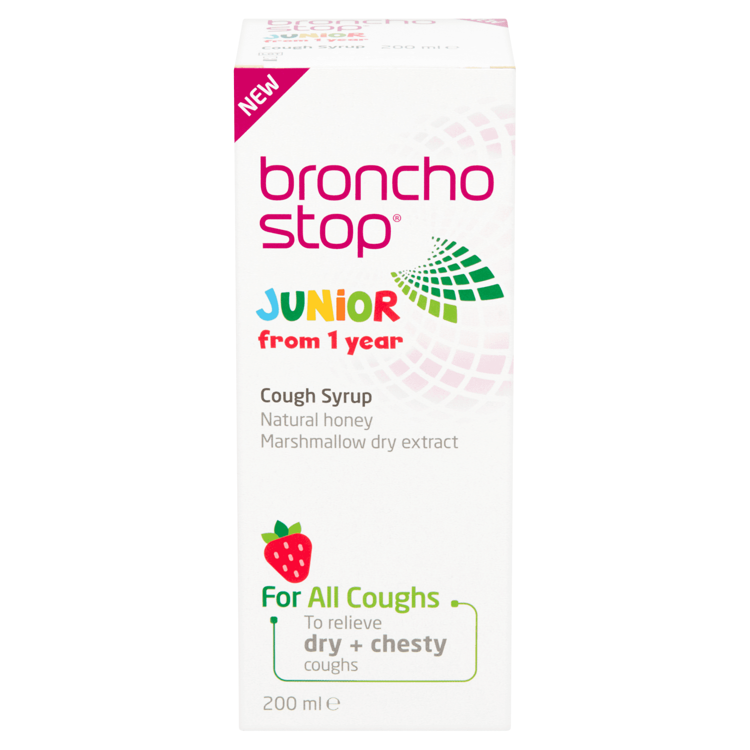 Bronchostop Junior Cough Syrup for children from 1 Year (200ml)