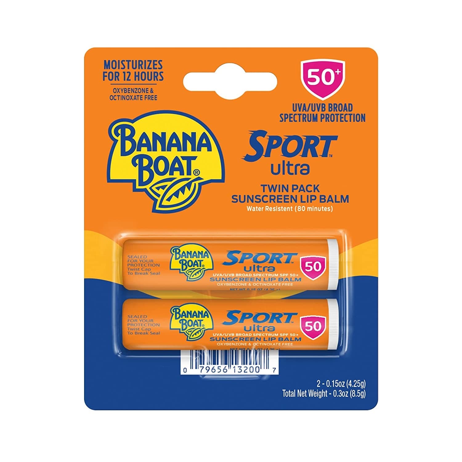 Banana Boat Sport SPF 50 Sunscreen Lip Balm (2-pack)