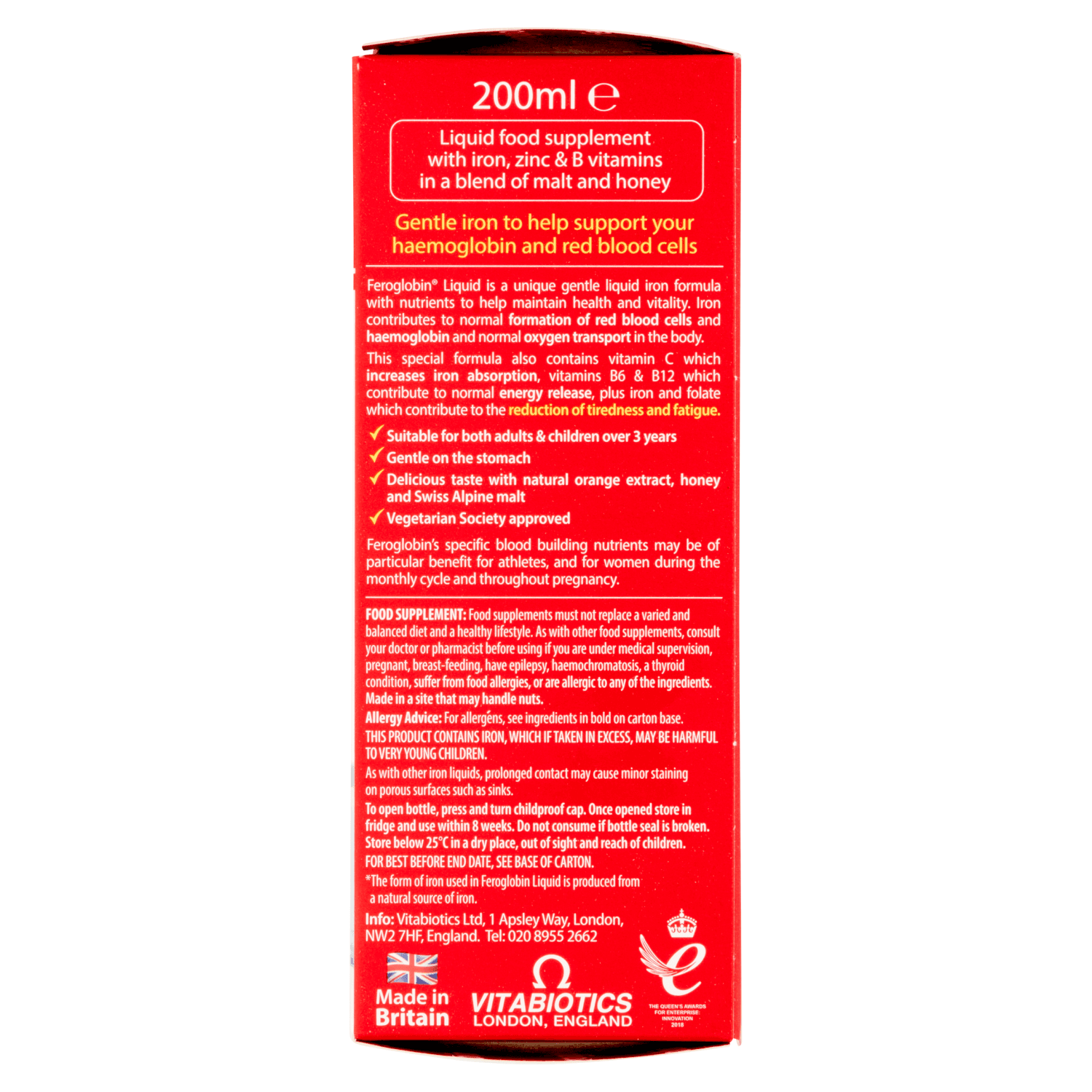 Vitabiotics Feroglobin Liquid (200ml)