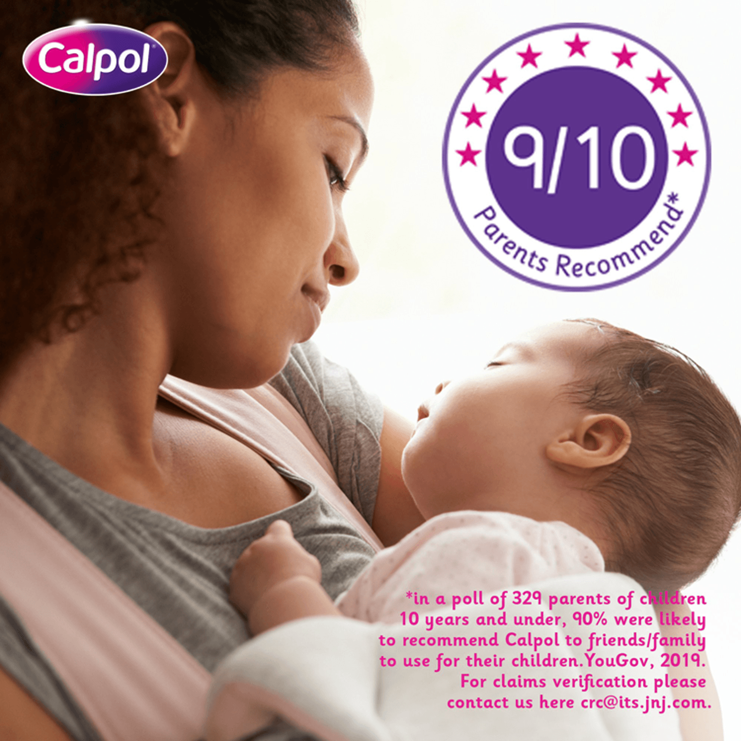 Calpol Sugar Free Infant Suspension -Strawberry Flavour (100ml)