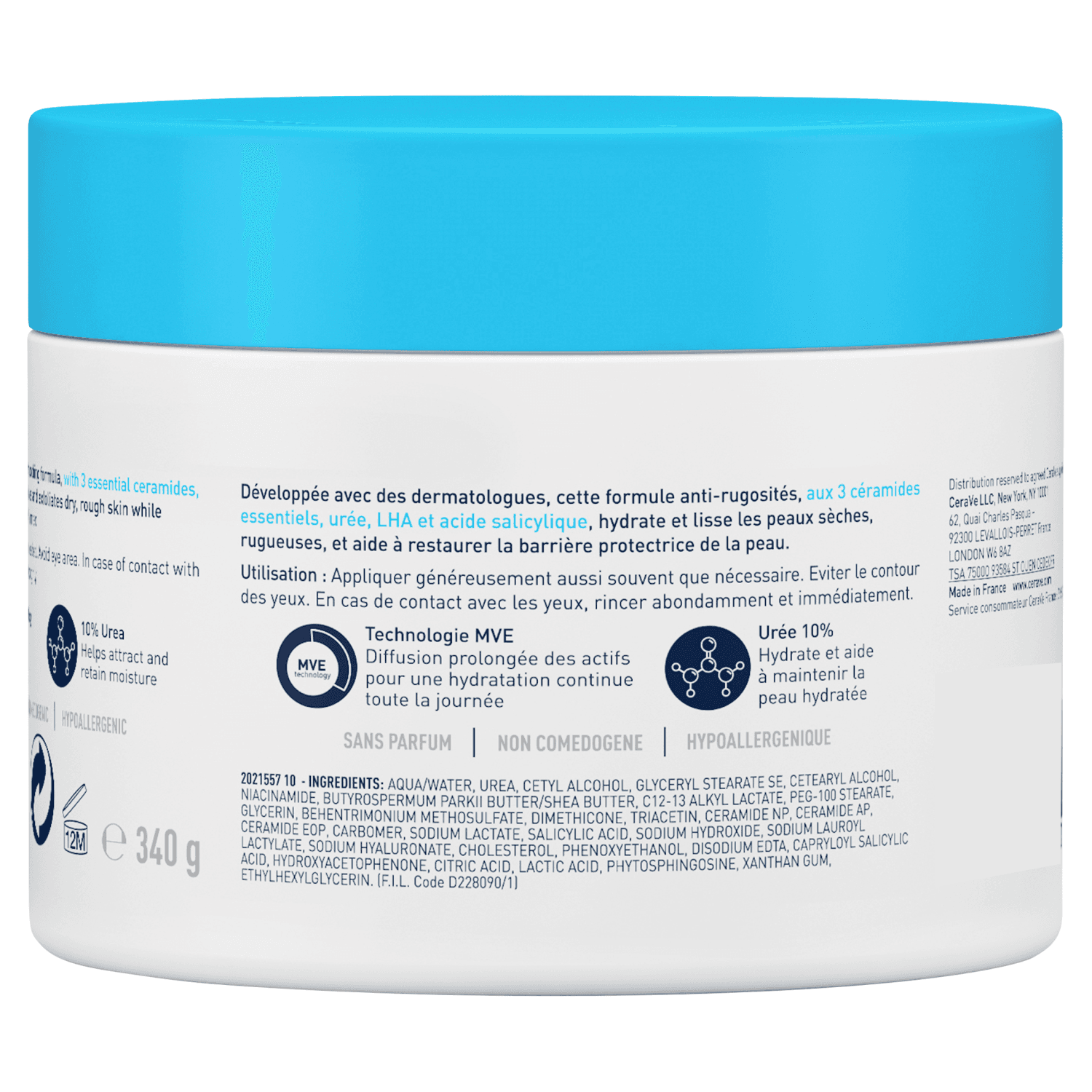 CeraVe SA Smoothing Cream with Salicylic Acid (340g)