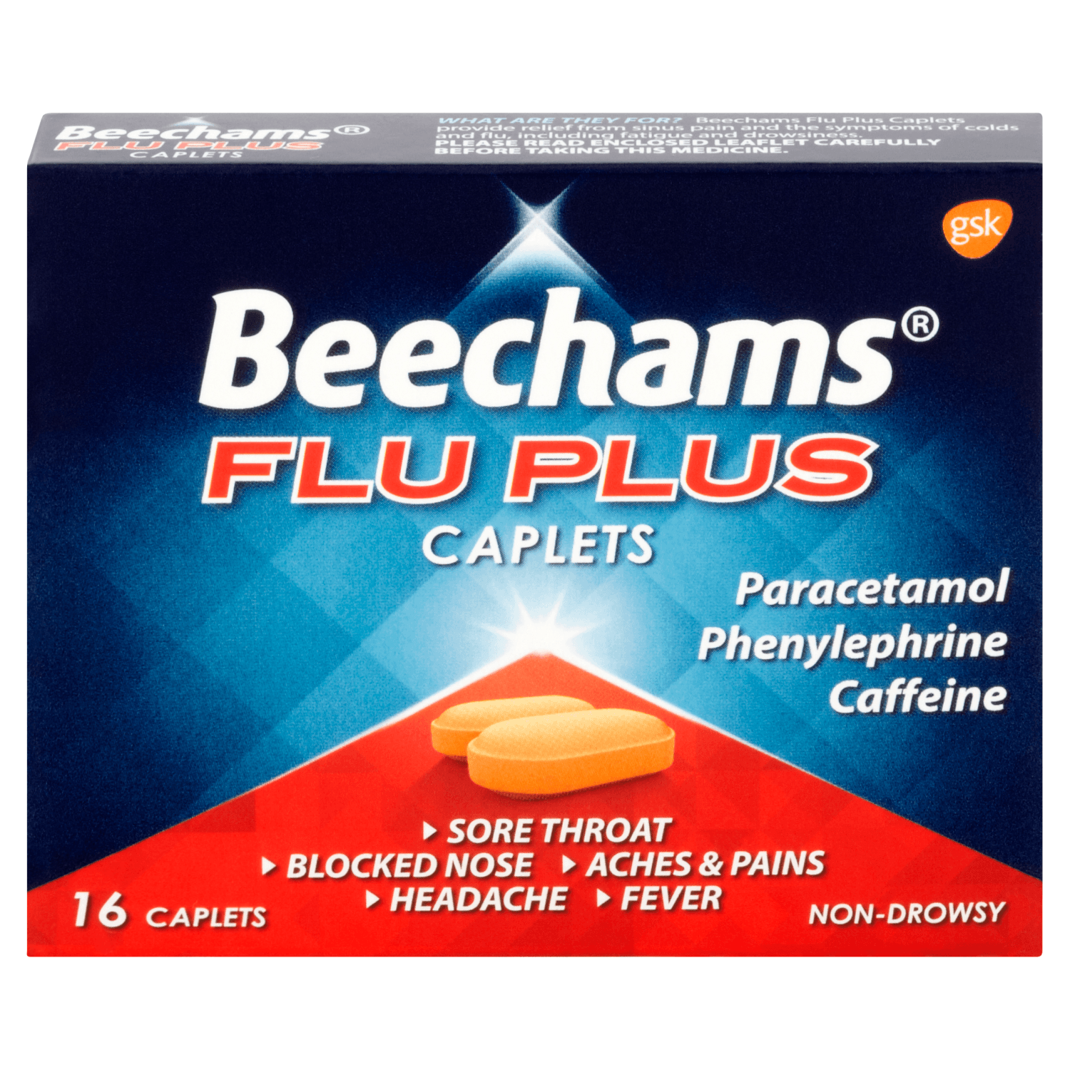 Beechams Flu Plus Caplets (16)