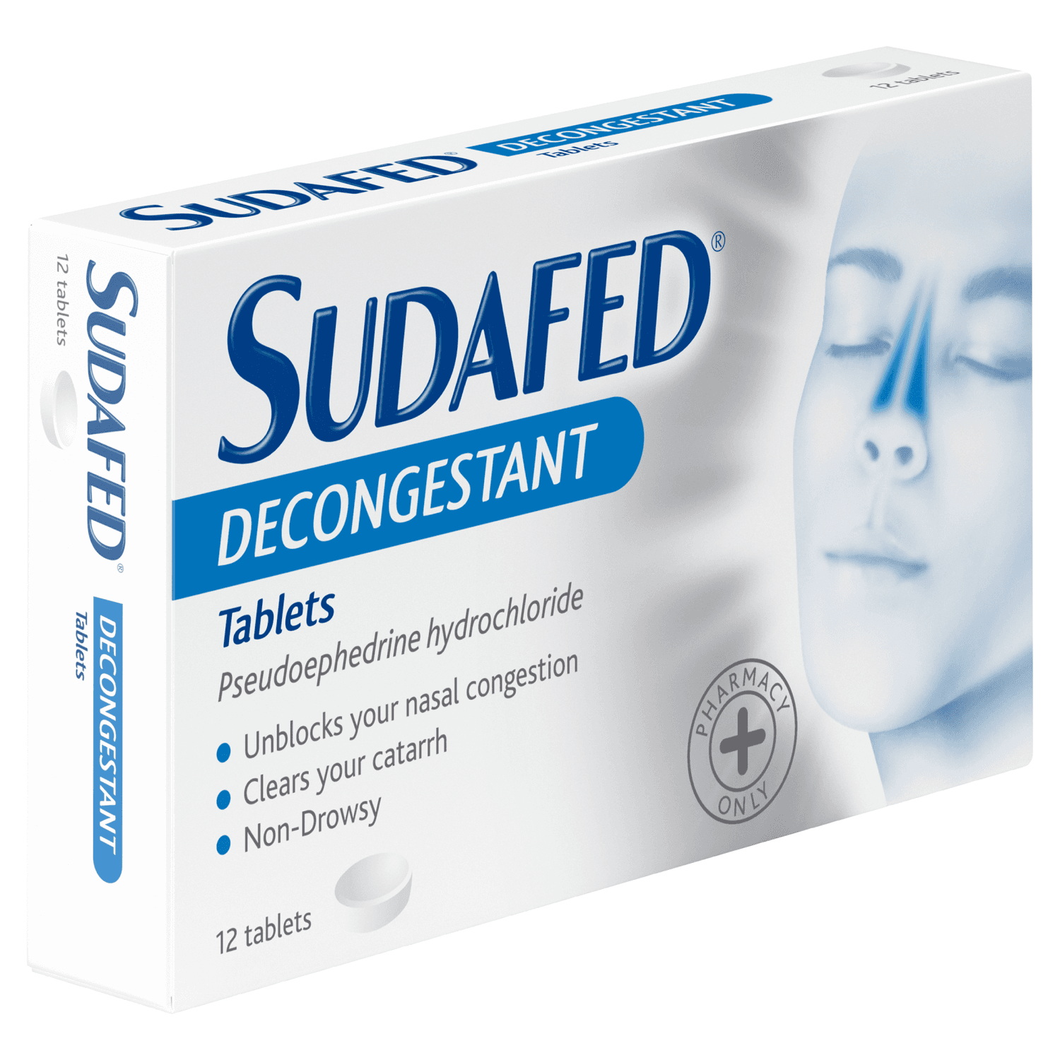 Sudafed Decongestant Tablets (12 Tablets)