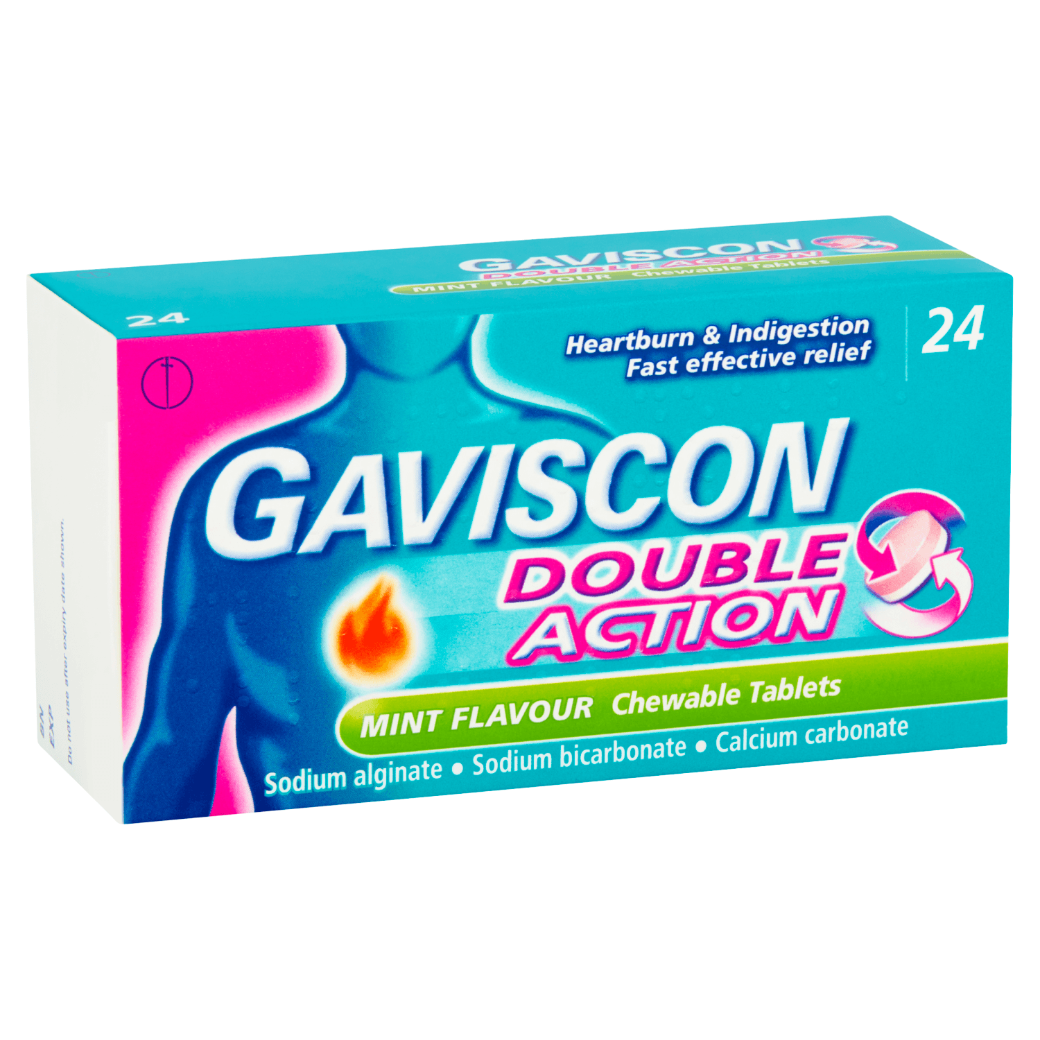 Gaviscon Double Action Mint Flavour (24 Chewable Tablets)