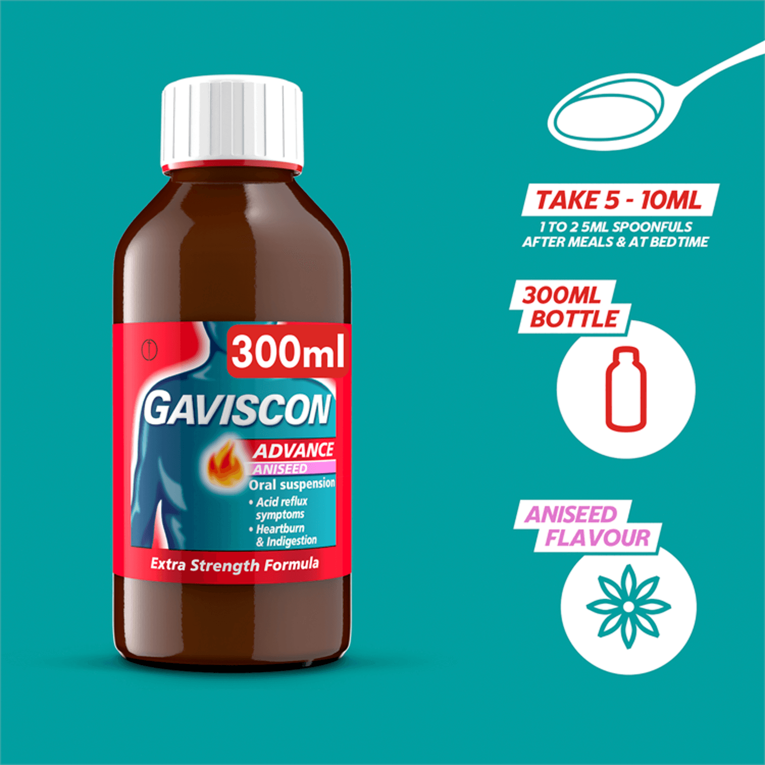 Gaviscon Advance Aniseed (300ml)