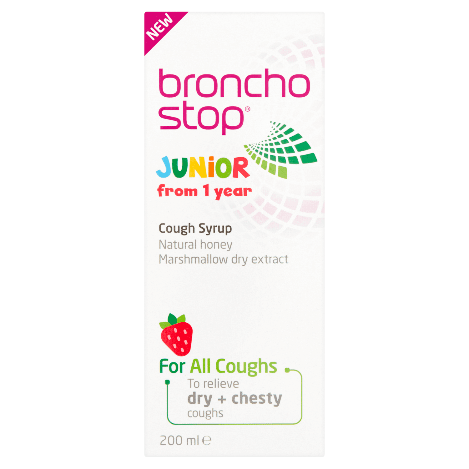 Bronchostop Junior Cough Syrup for children from 1 Year (200ml)