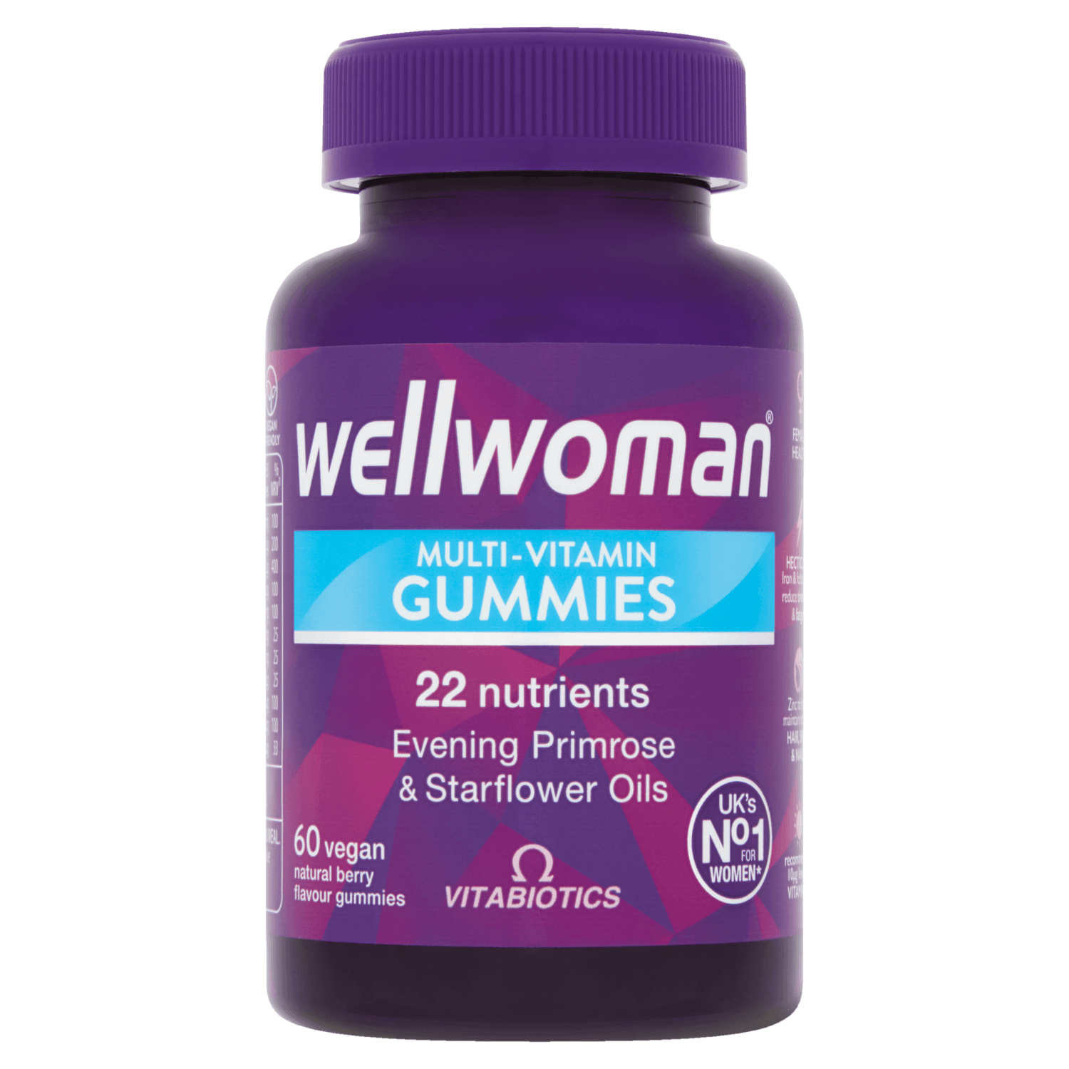 Vitabiotics Wellwoman Multi-Vitamin Gummies (60 Vegan Gummies)