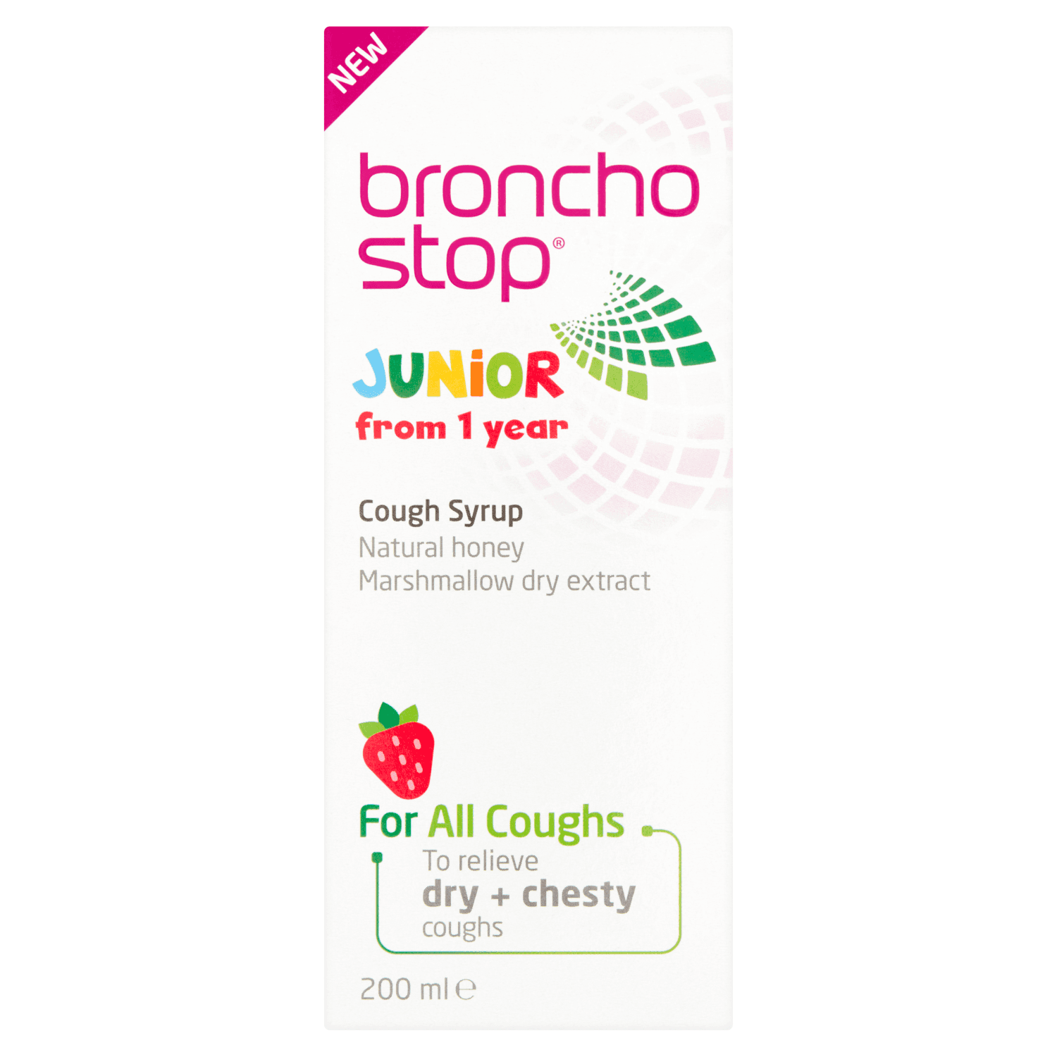 Bronchostop Junior Cough Syrup for children from 1 Year (200ml)