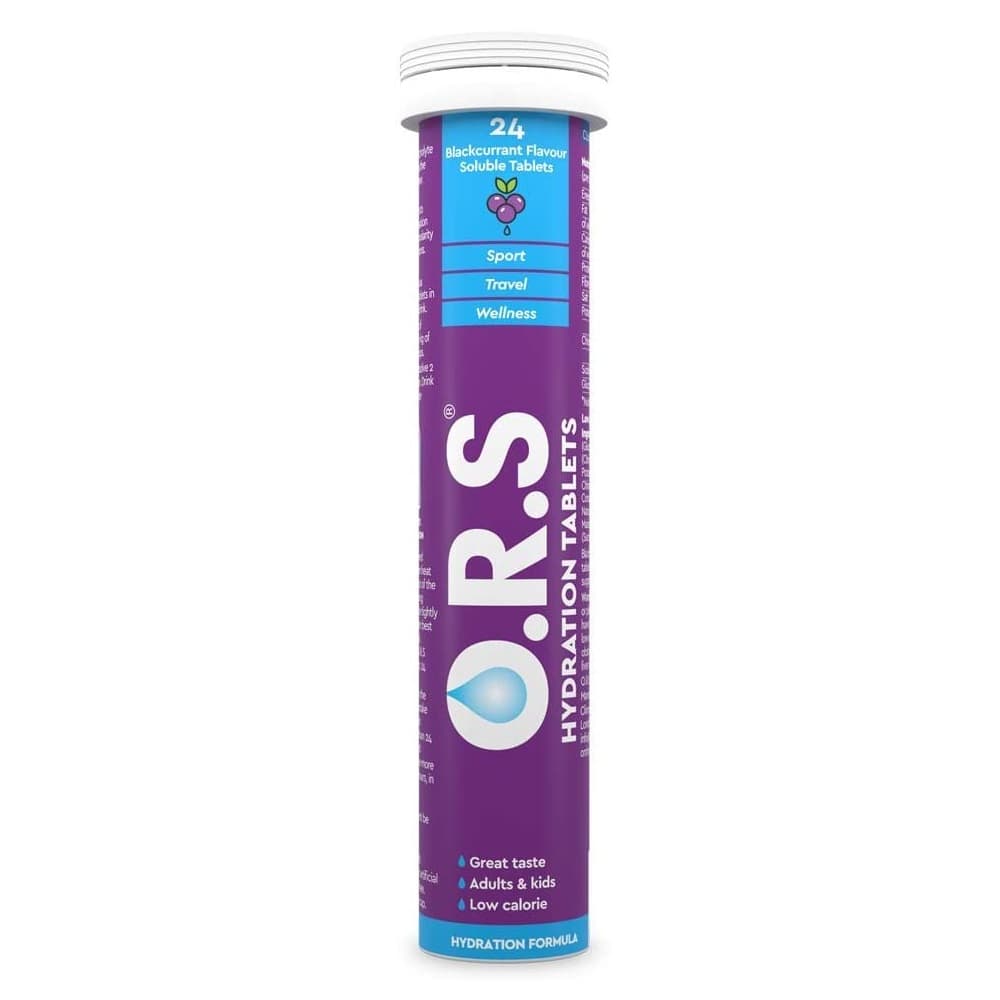 O.R.S Hydration Tablets (24 Soluble Tablets) - BLACKCURRANT