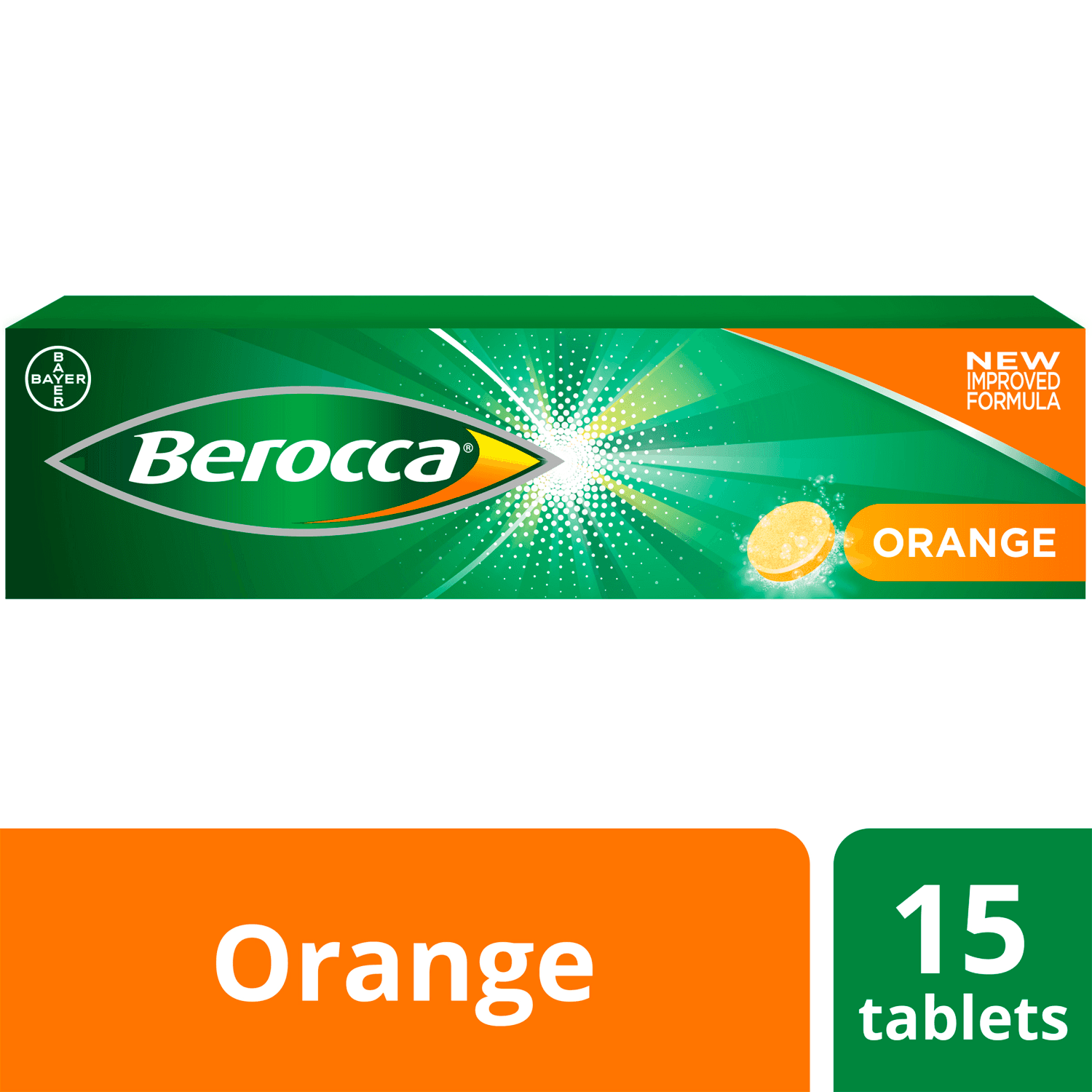 Berocca Orange Energy Vitamin (15 Tablets)