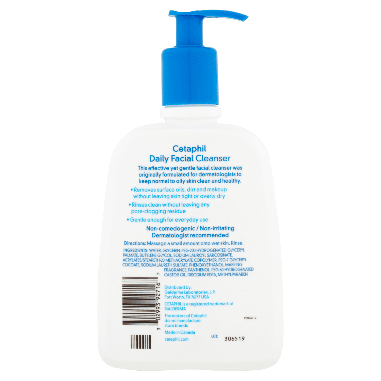 Cetaphil Face Daily Facial Cleanser, 16 fl oz