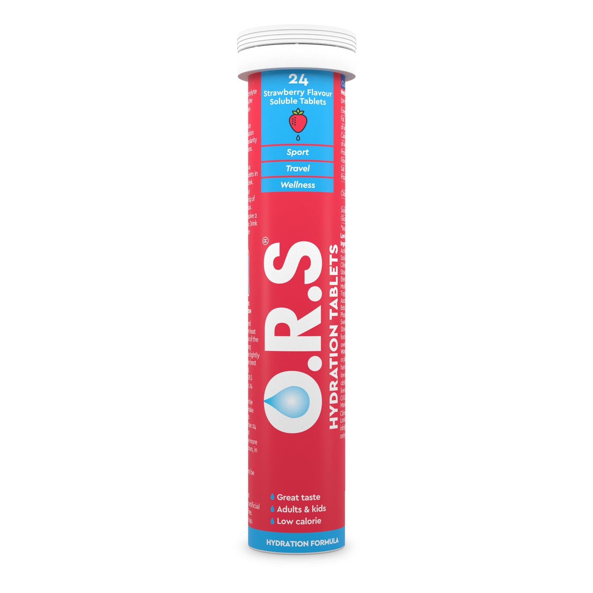 O.R.S Hydration Tablets - STRAWBERRY (24 Soluble Tablets)