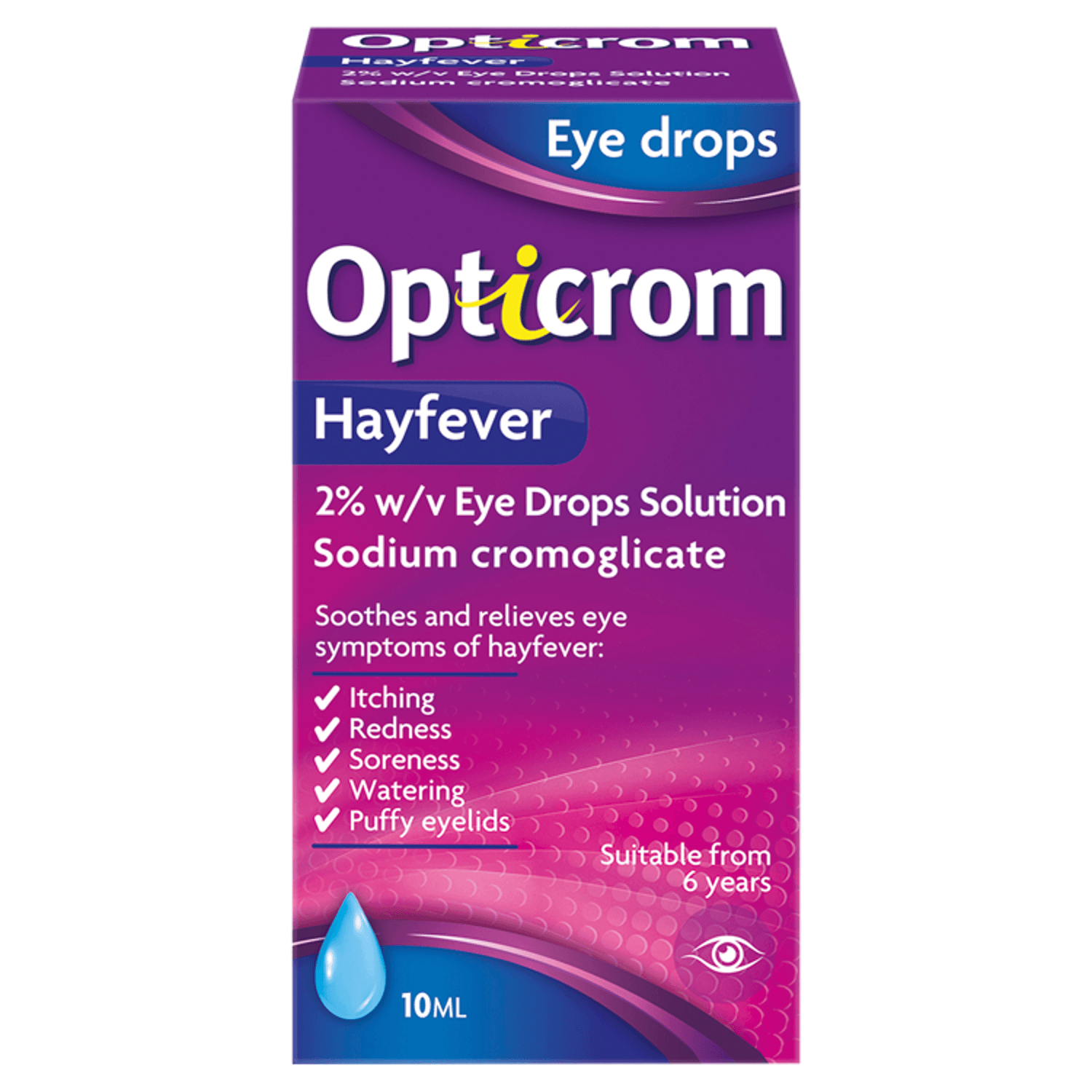 Opticrom Hayfever Eye Drops (10ml)