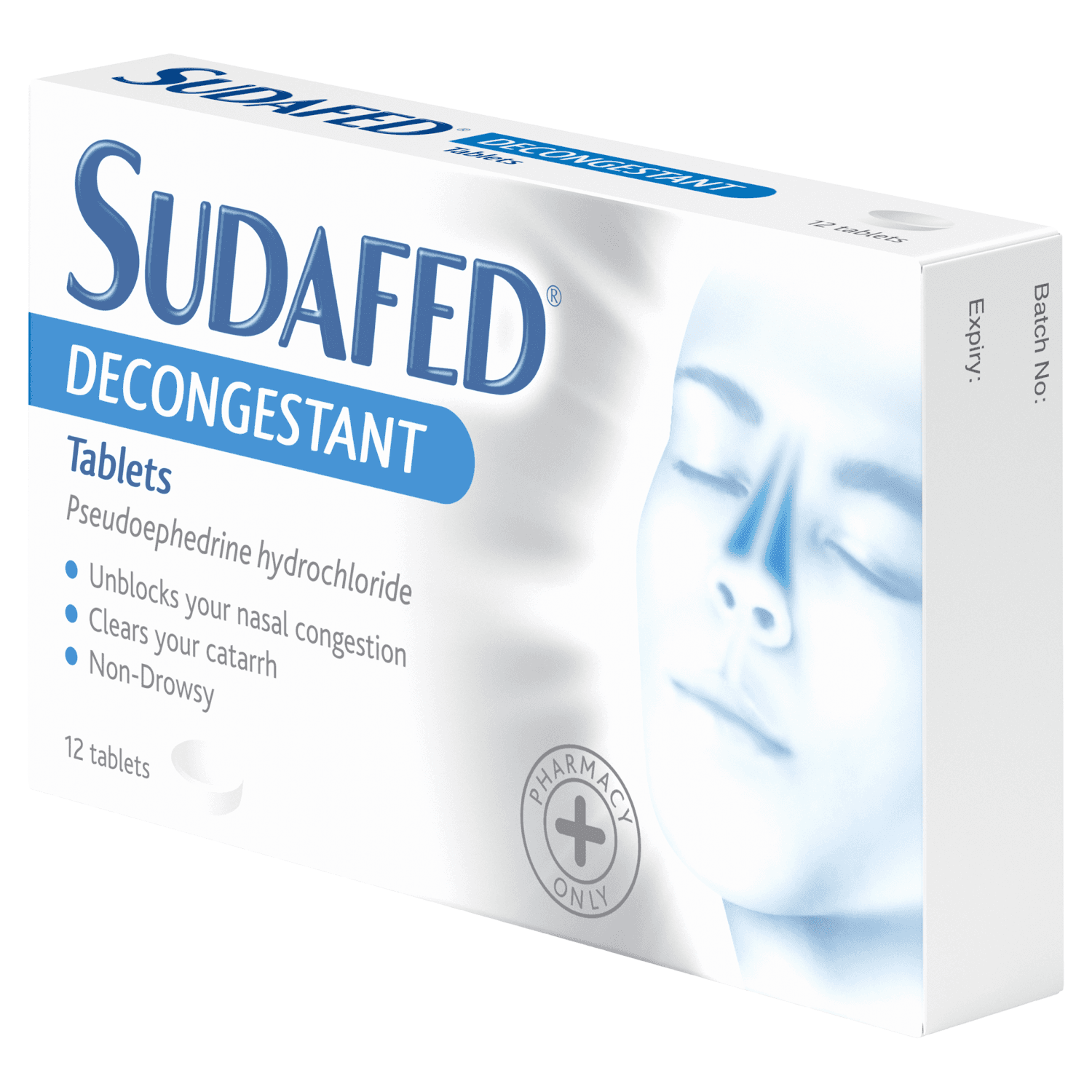 Sudafed Decongestant Tablets (12 Tablets)