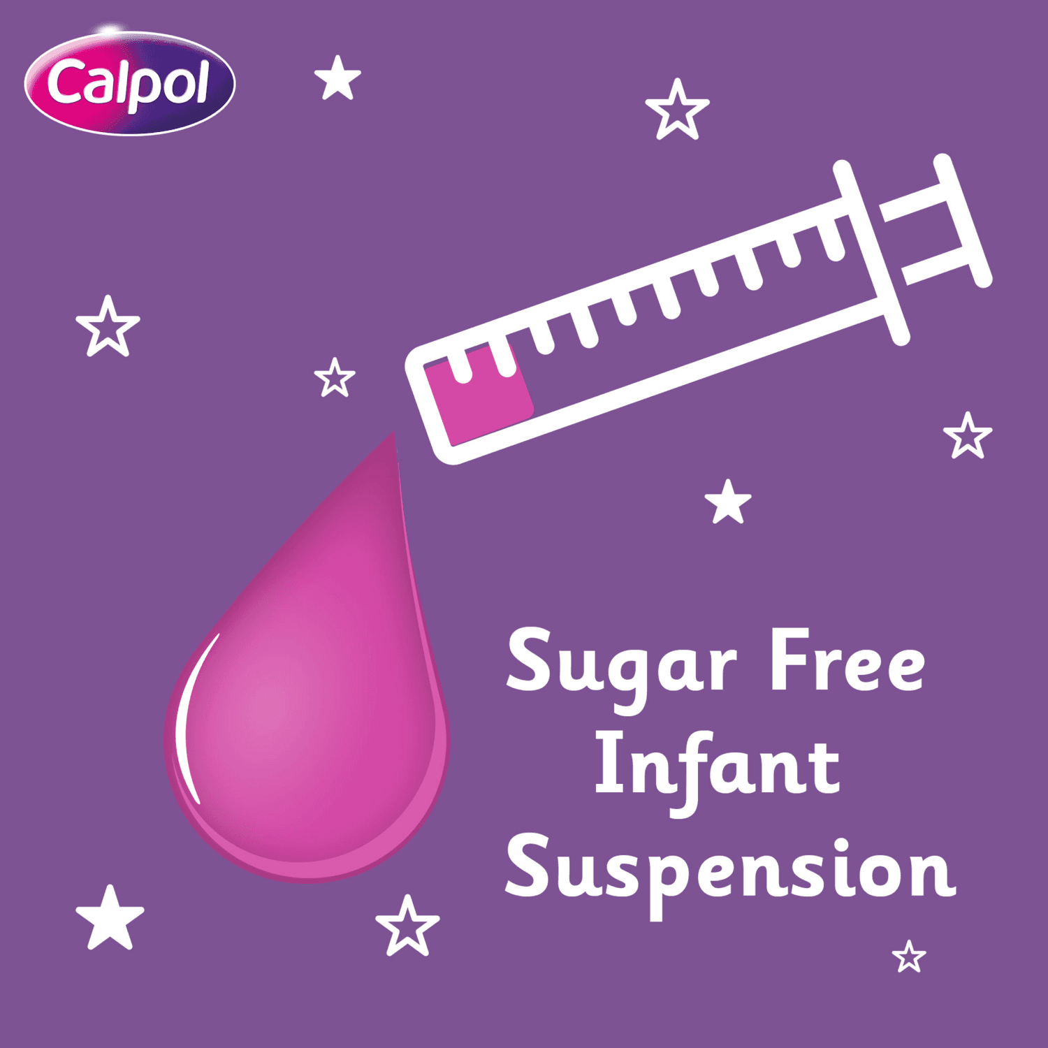 Calpol Sugar Free Infant Suspension -Strawberry Flavour (100ml)