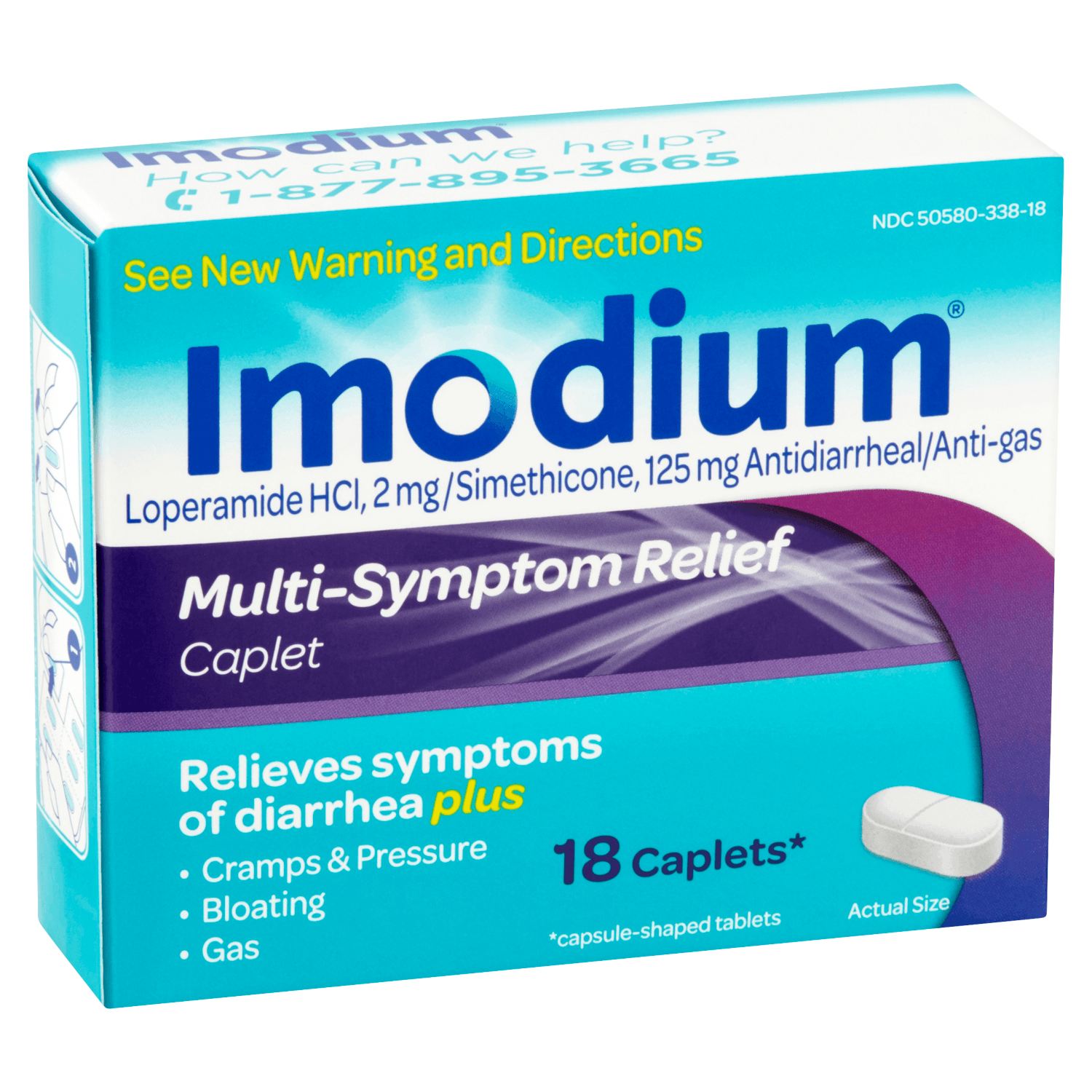 Imodium Multi-System Relief caplets (18 count)