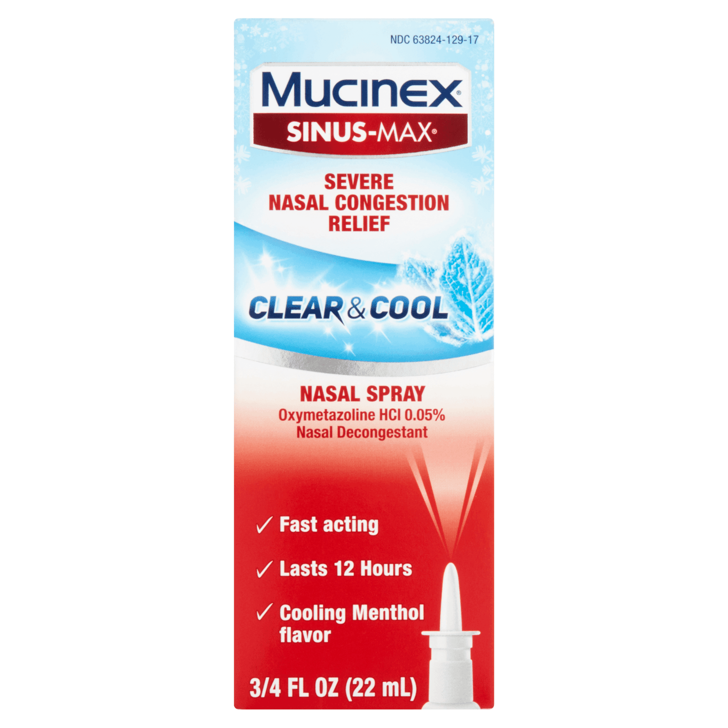 Mucinex Sinus-Max Nasal Spray Clear & Cool (0.75 oz)