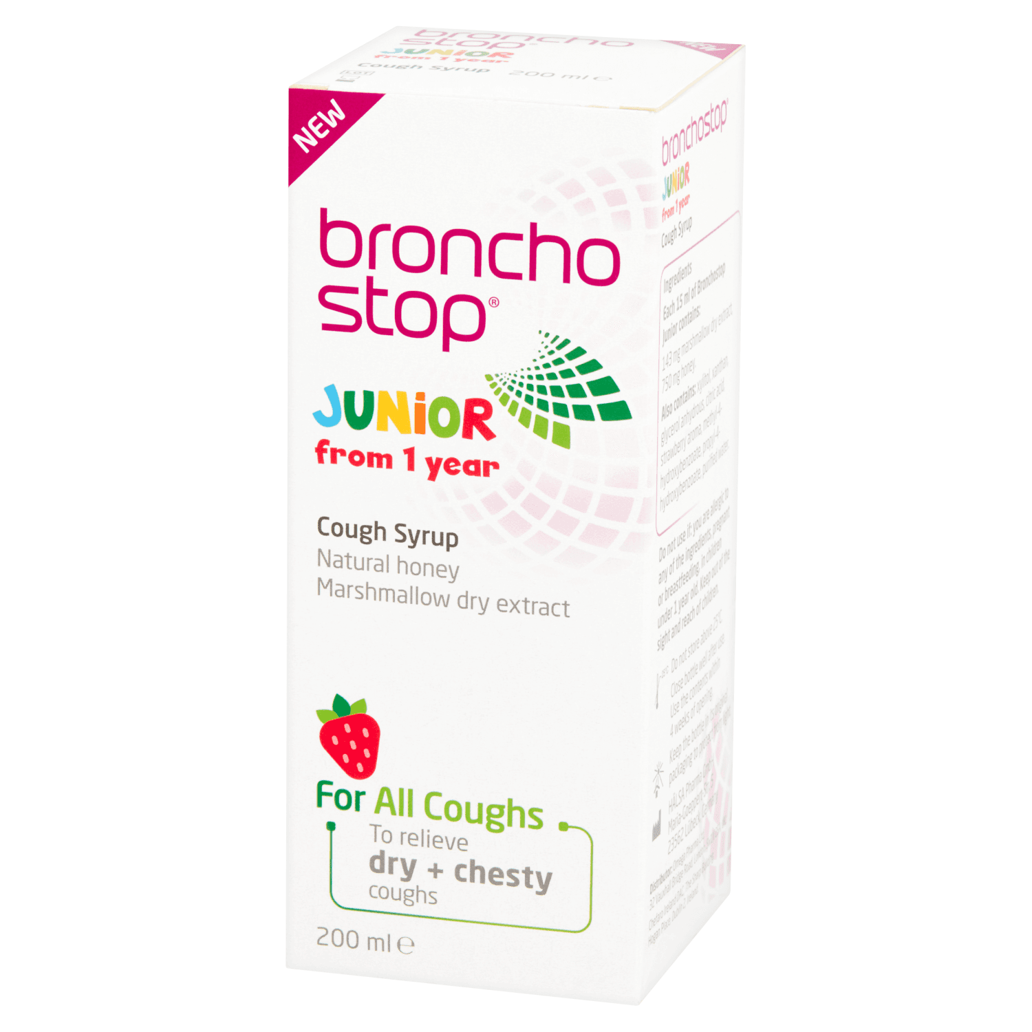 Bronchostop Junior Cough Syrup for children from 1 Year (200ml)