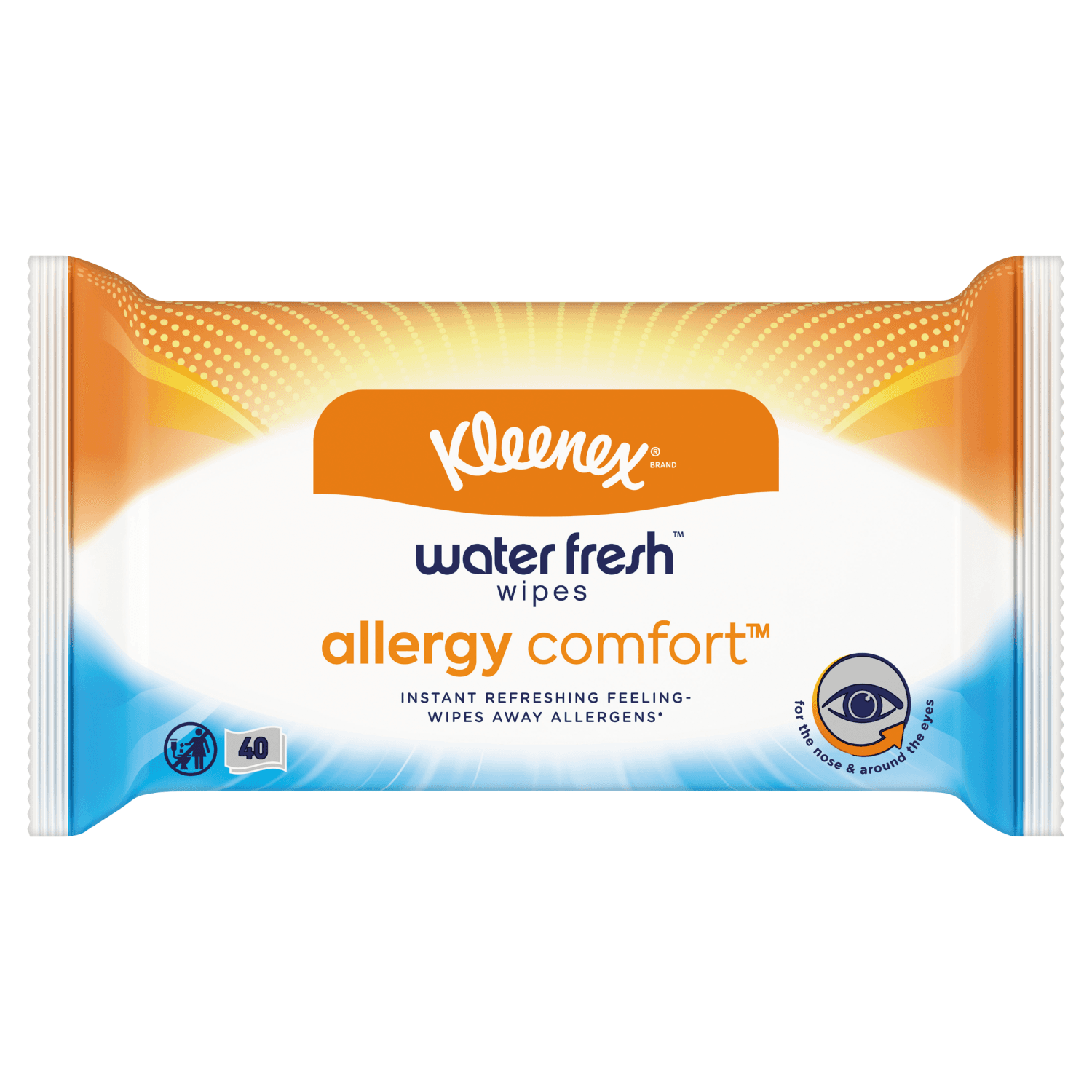 Kleenex® Water Fresh™ Wipes Allergy Comfort™ (40 Wipes)