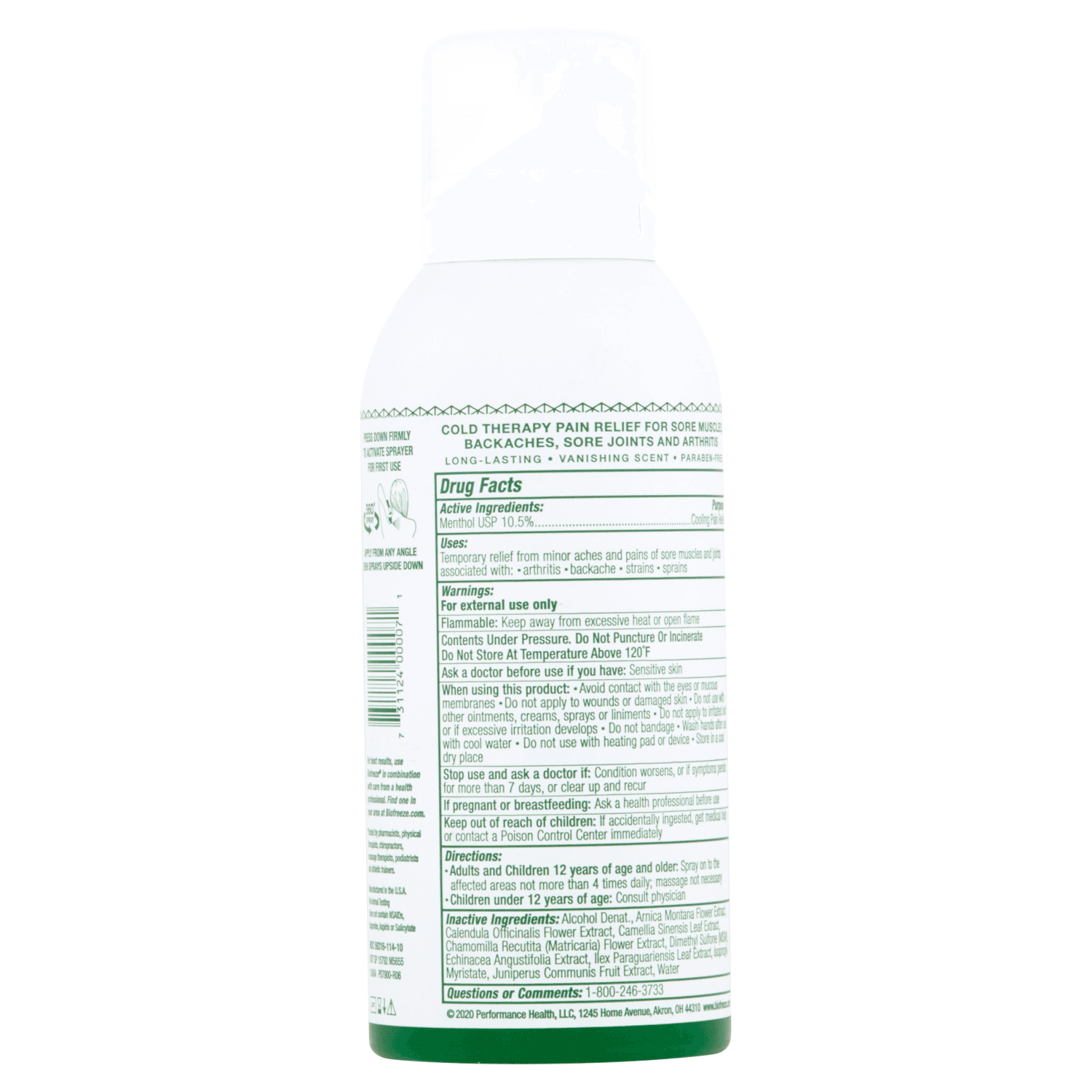 Biofreeze Pain Relieving 360 Spray (3 oz)