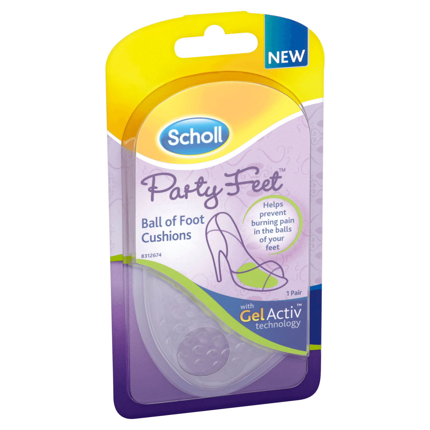 Scholl Party Feet Ball of Foot Cushions with Gel Activ Technology (1 Pair)