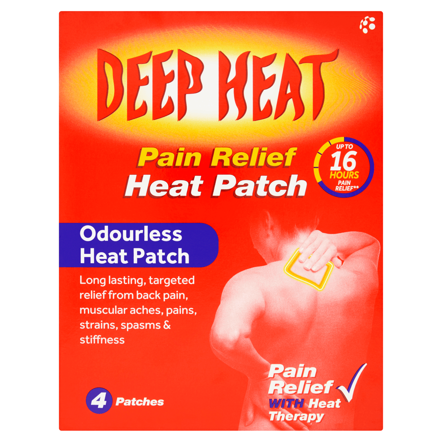 Deep Heat Pain Relief Heat Patch (4 Patches)