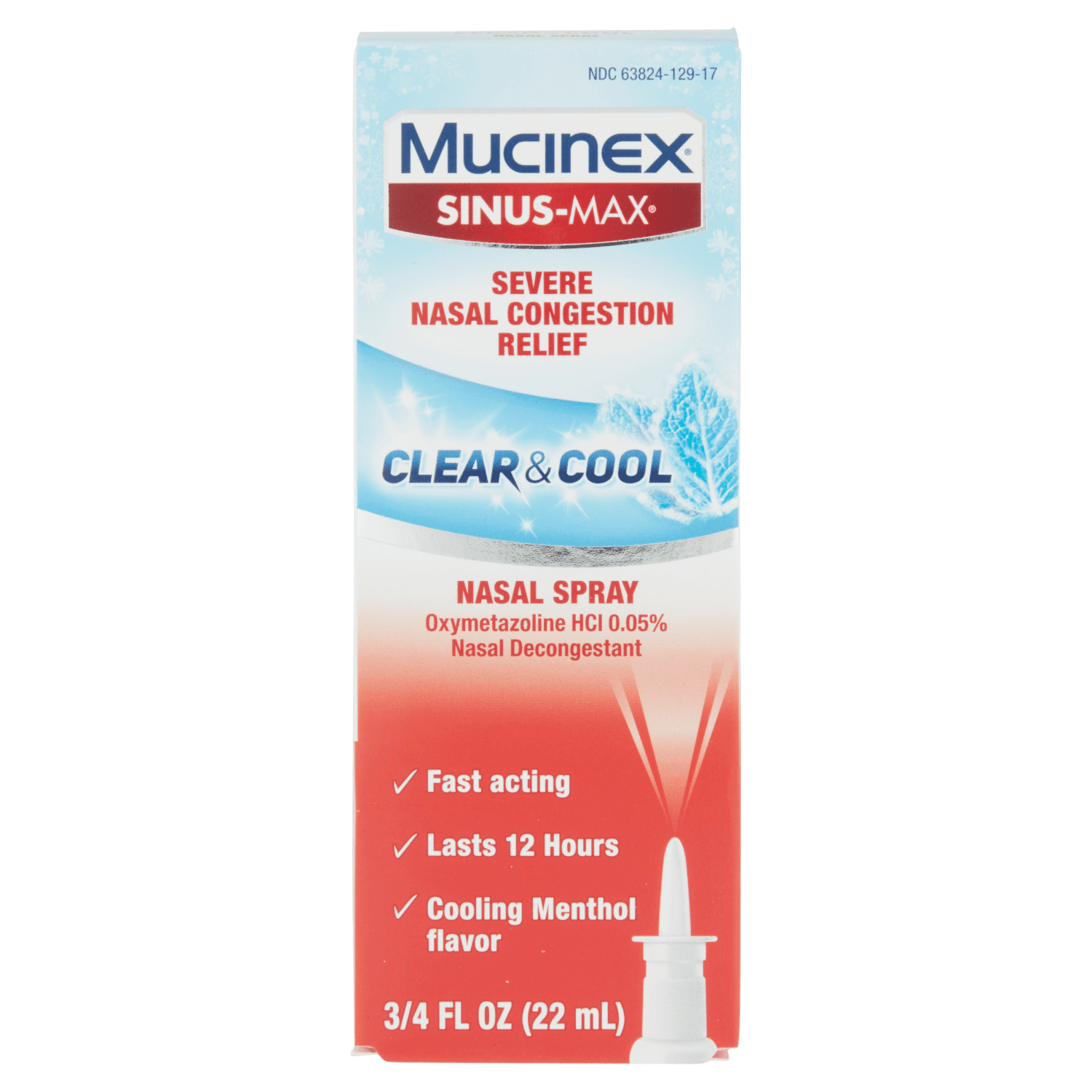 Mucinex Sinus-Max Nasal Spray Clear & Cool (0.75 oz)